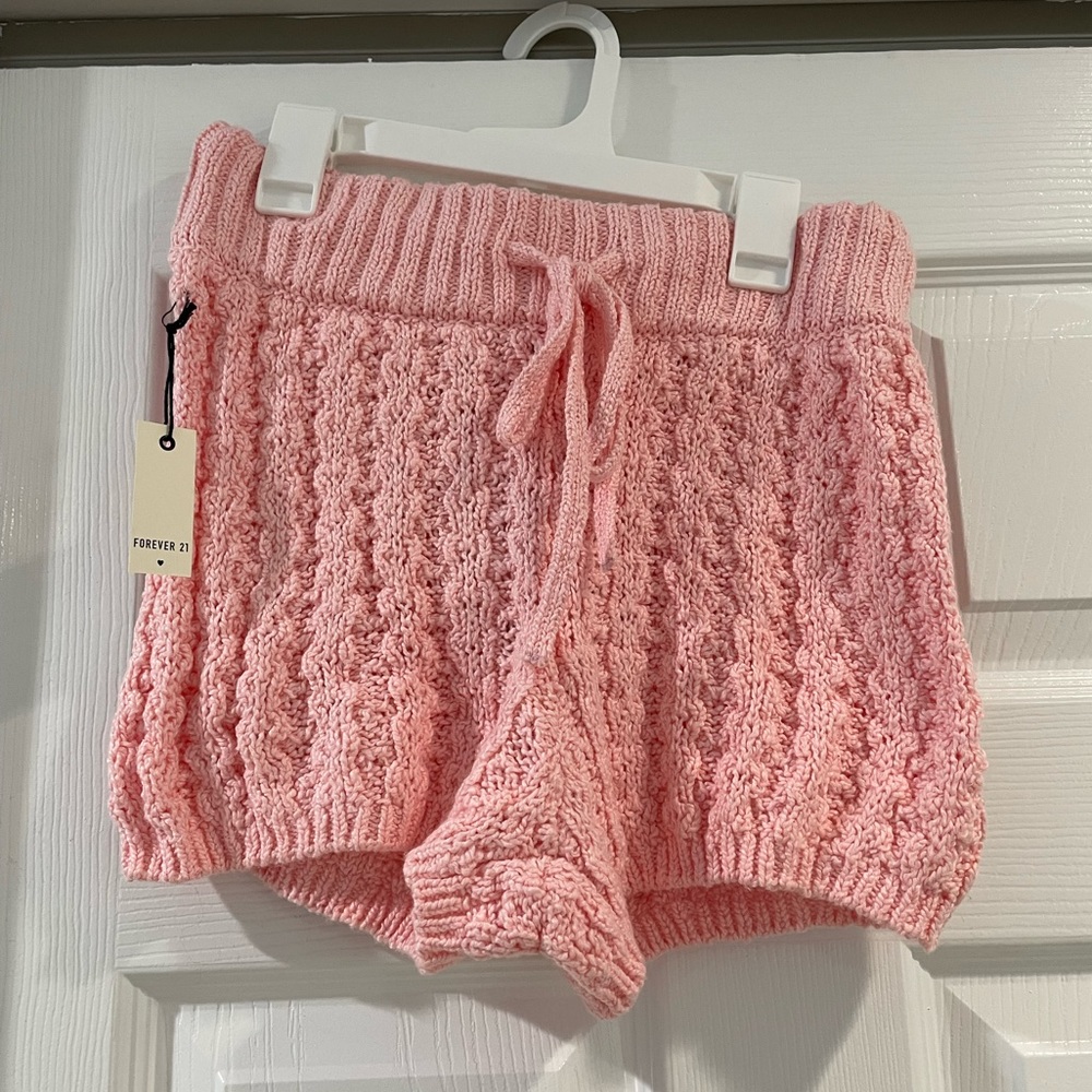 Forever 21 Pink Knit Pajama Shorts! Size S!